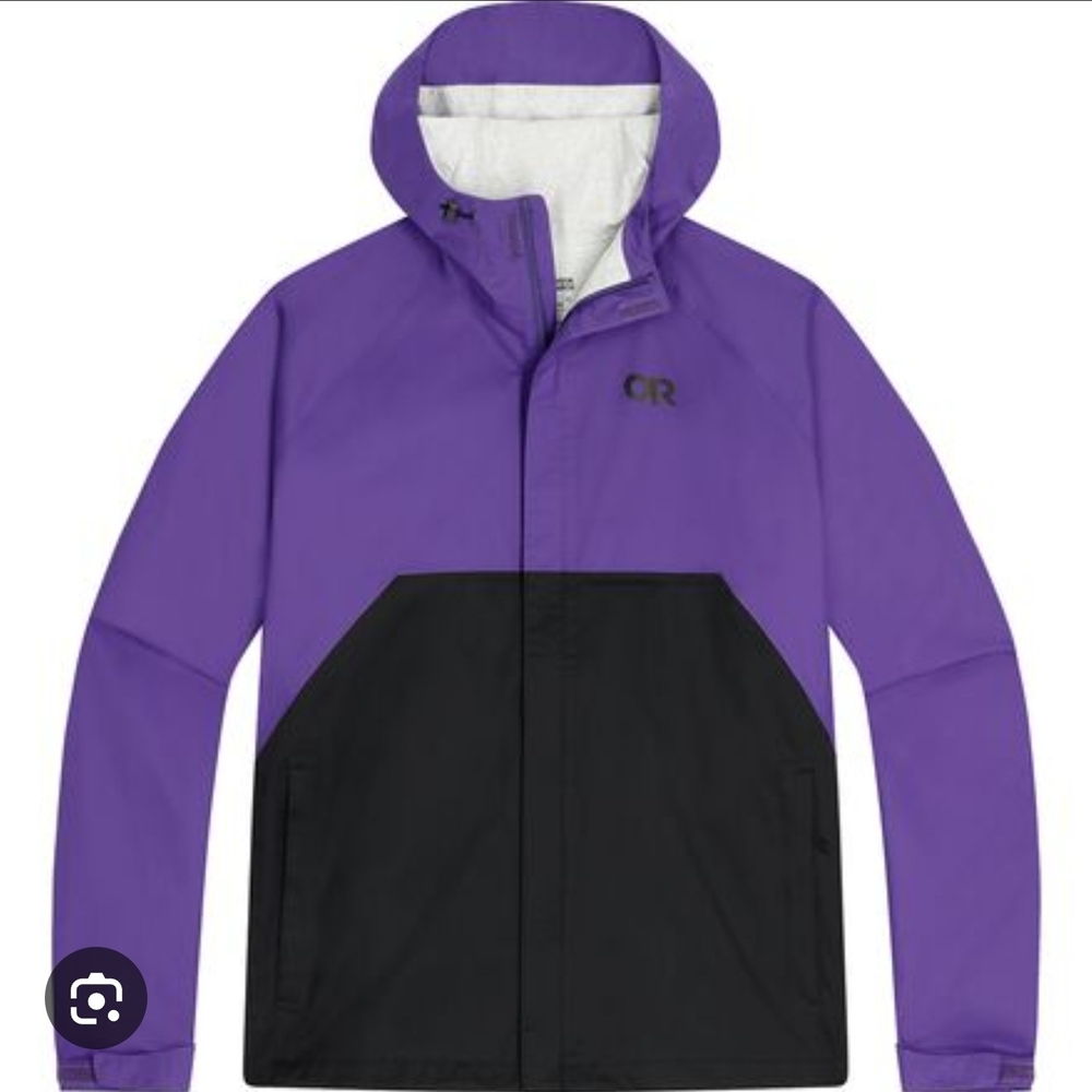 Purple and Black Hooded Jacket